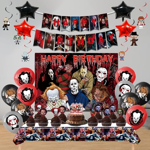 Halloween Party Decorations Kit 38 Pieces Spooky Birthday Celebration Set