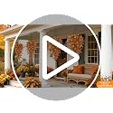 Artificial Fall Flowers for Outdoors - 4pcs Autumn Decor in Orange Yellow Brown
