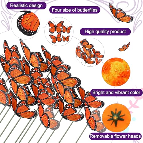 Marigold Flower String Lights & Butterfly Decorations for Day of the Dead Celebrations