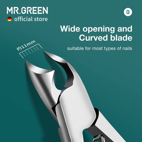 MR.GREEN Toenail Clipper Stainless Steel Ingrown Nail Cutter Good at Cutting Thick and Hard Nails Pedicure Tools (Purple+Nail Remover)