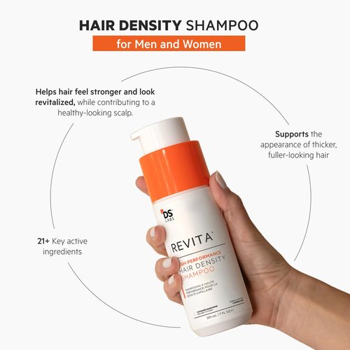 DS Labs Revita Shampoo & Conditioner Kit - Two-Step Scalp Care for Volumized Hair, 205 mL