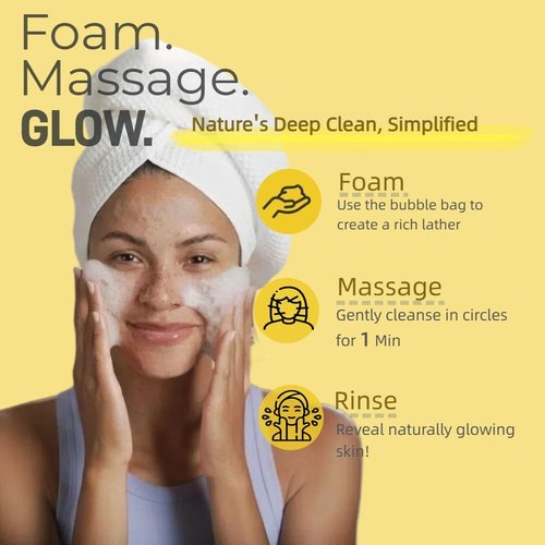 Uselective 3 Pack Lemon & Turmeric Soap Bar for Dark Spots, Powered by Kojic Acid, Vitamin C - Deeply Moisturizing with Amino Acids & Shea Butter - SLS Free for Face/Body