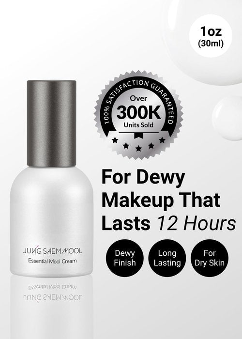 JUNG SAEM MOOL Essential Mool Cream | Hydrating Primer for a Long-Lasting Foundation Makeup, Glow Finish, Centella and Panthenol for Glass Skin, Korean Skincare (Original, 1 Fl Oz)