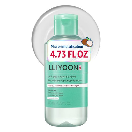 Illiyoon Gentle Deep Eye Makeup Remover - Non-Greasy 2-Phase Formula for Waterproof Makeup | 4.73 fl. oz.
