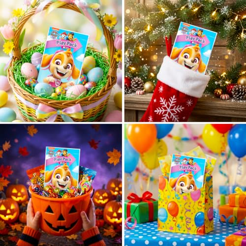 Paw Patrol Skye Party Favors Bundle - 24 Mini Activity Packs for Girls