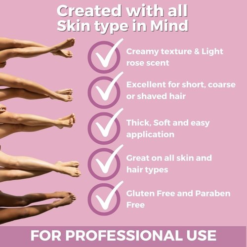 Cirepil - Escential Rose 800g / 28.22 oz Hard Wax Beads Bag - Creamy Rose Scented Wax for Face, Bikini & Body - All-Purpose Formula with Beeswax - Low Temp Refill Bag