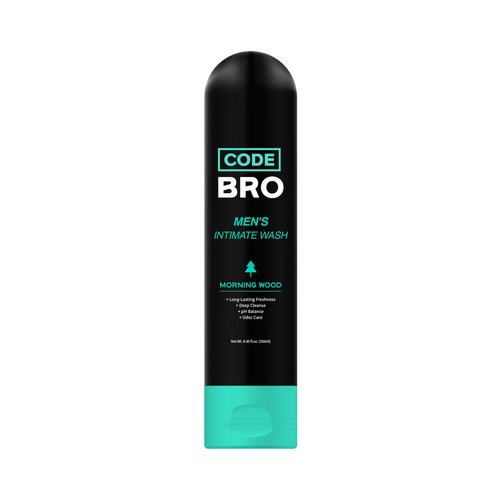 Code Bro Men's Intimate Wash Morning Wood - Shower Stuff for Men (250ml, 8.45 fl oz)