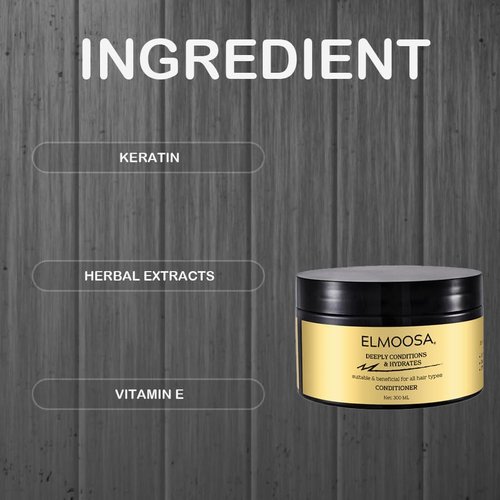 ELMOOSA Caviar Repair & Care Deeply Conditioner - Caviar Hair Treatment/Split Ends Treatment/Salon-Grade Repair For Permed/Damaged Hair Dry Hair Curly hair Care 300ML