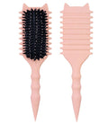 Skiennix Curly Hair Brush - Volume & Curl Defining Tool for Effortless Styling | Pink