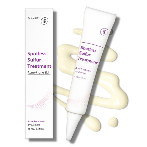 GLAM UP Spotless 10% Sulfur Treatment Serum - Fast Healing for Pimples & Acne | 15mL (0.5 fl. oz.)