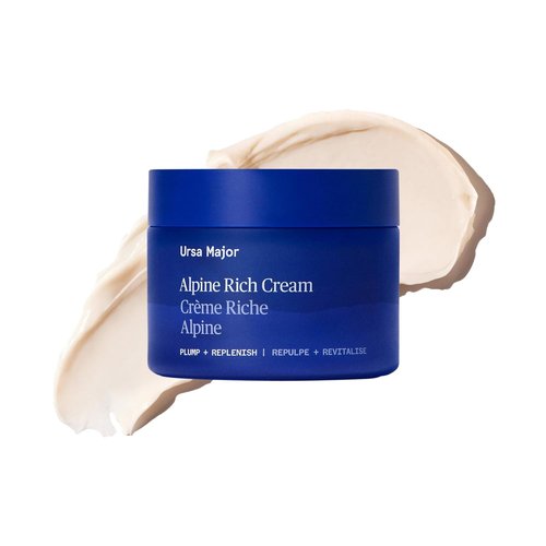 Ursa Major Alpine Rich Cream - Deeply Hydrating Natural Face Lotion | Supports Skin Barrier & Targets Fine Lines | Vegan & Cruelty-Free | 1.69 oz