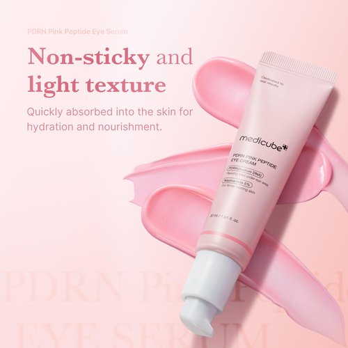 medicube Eye Serum with Salmon DNA PDRN & Pink Peptides | 99% Purity Retinol for Fine Lines | PDRN & Niacinamide for Uneven Skin Tone | Korean Skincare, 1.01 fl.oz