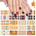 Fall & Halloween Nail Polish Stickers 20 Sheets Self-Adhesive Nail Wraps for Women