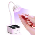 Delanie Cordless UV Nail Lamp, Mini LED UV Light for Gel Nail Polish, Rechargeable LED Nail Light Nail Dryer with 4 Timers & Auto Sensor, Fast Curing Gooseneck Lamp for Home DIY Manicure