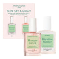 Manucurist Duo Day & Night - Routine for Soft or Damaged Nails - Nail Kit : 1 Nail Strengthener and Growth Serum, 1 Nail Night Mask - Nail Care - Intense Repair - Gifts for Women - Gift