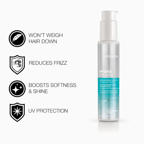 Joico Hydrasplash Leave-In Conditioner - Replenishing Formula for Fine Hair | 3.38 Ounce, 2 Count