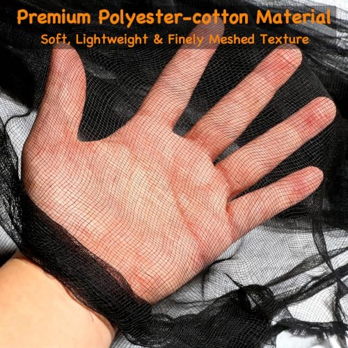 Halloween Creepy Cloth Black 85x197in - Spooky Holiday Decorations
