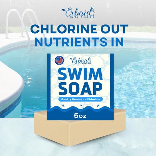 Skiennix Swimmers Shampoo - Chlorine Removal Body Wash & Natural Soap Bar - Gentle Moisturizing Care for All Ages