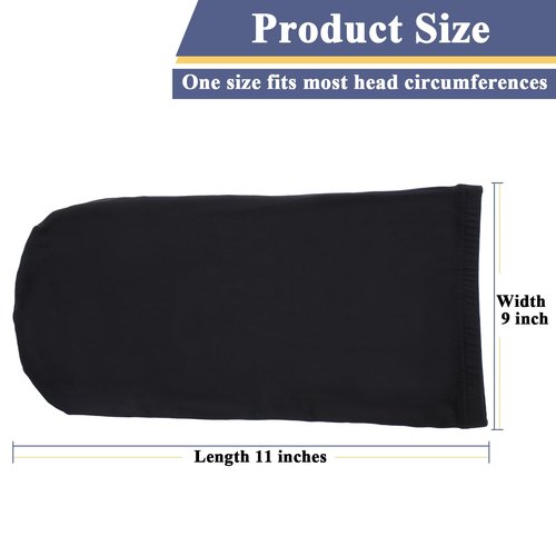 4 Pcs Dreadlock Stocking Caps for Men Spandex Dreadlock Cap Overnight Sleep Cap Elasticity Soft Lightweight Comfortable Sleeping Head Wrap Headwear for Men and Women