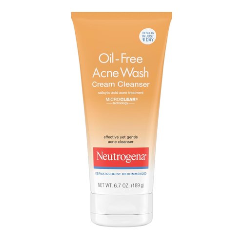 Neutrogena Oil-Free Acne Face Wash - 2% Salicylic Acid Treatment for Acne-Prone Skin | 6.7 fl. oz