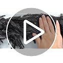 Halloween Black Norfolk Pine Garland - 6 ft Faux Halloween Decor — Variation of Norfolk Pine