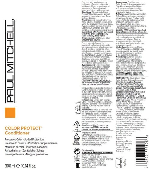 Paul Mitchell Color Protect Shampoo & Conditioner Set - Enhances Protection for Color-Treated Hair