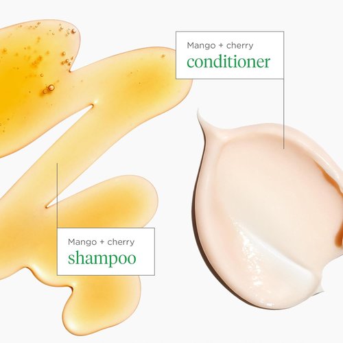 Briogeo Superfoods Mango + Cherry Hair Pack - Balancing Shampoo & Conditioner Duo | Vegan & Cruelty-Free | 2 x 12.5 fl oz