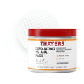 Thayers Exfoliating 2% AHA Toner Pads, Dual-Sided Exfoliating Pads with Witch Hazel, Glycolic Acid and Lactic Acid to Resurface Skin Texture and Instantly Brighten, For All Skin Types, 60 Count