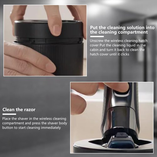 2025 Upgraded Quick Clean Pod Replacement Fit for Philips Norelco 2nd Generation Series 7000 and Series 9000 Shavers
