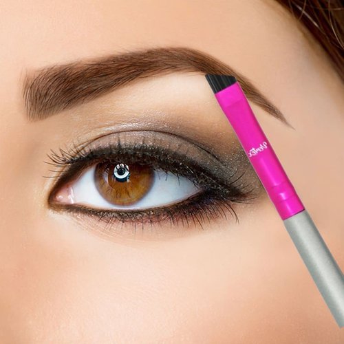 Skiennix Firm Eyebrow Brush Kit - Waterproof Pomade Applicator for Precise Contouring | 2-Piece Set