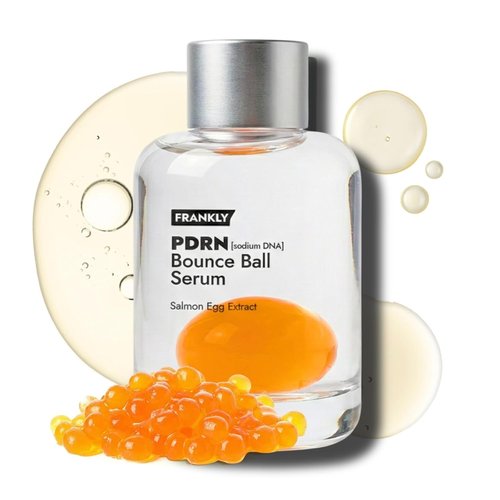 FRANKLY Salmon PDRN Bounce Ball Serum - 99% Pure Salmon DNA for Skin Recovery & Repair | Lightweight, Non-Sticky | 1.01 fl oz