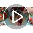 Christmas Velvet Ball and Snowflake Ornament Set - Burgundy Red, 36 Pcs