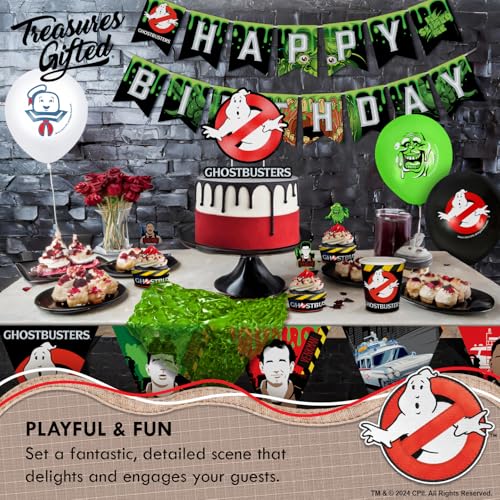 Ghostbusters Party Dinnerware Set - Serves 24 Guests, Plates & Napkins, Officially Licensed