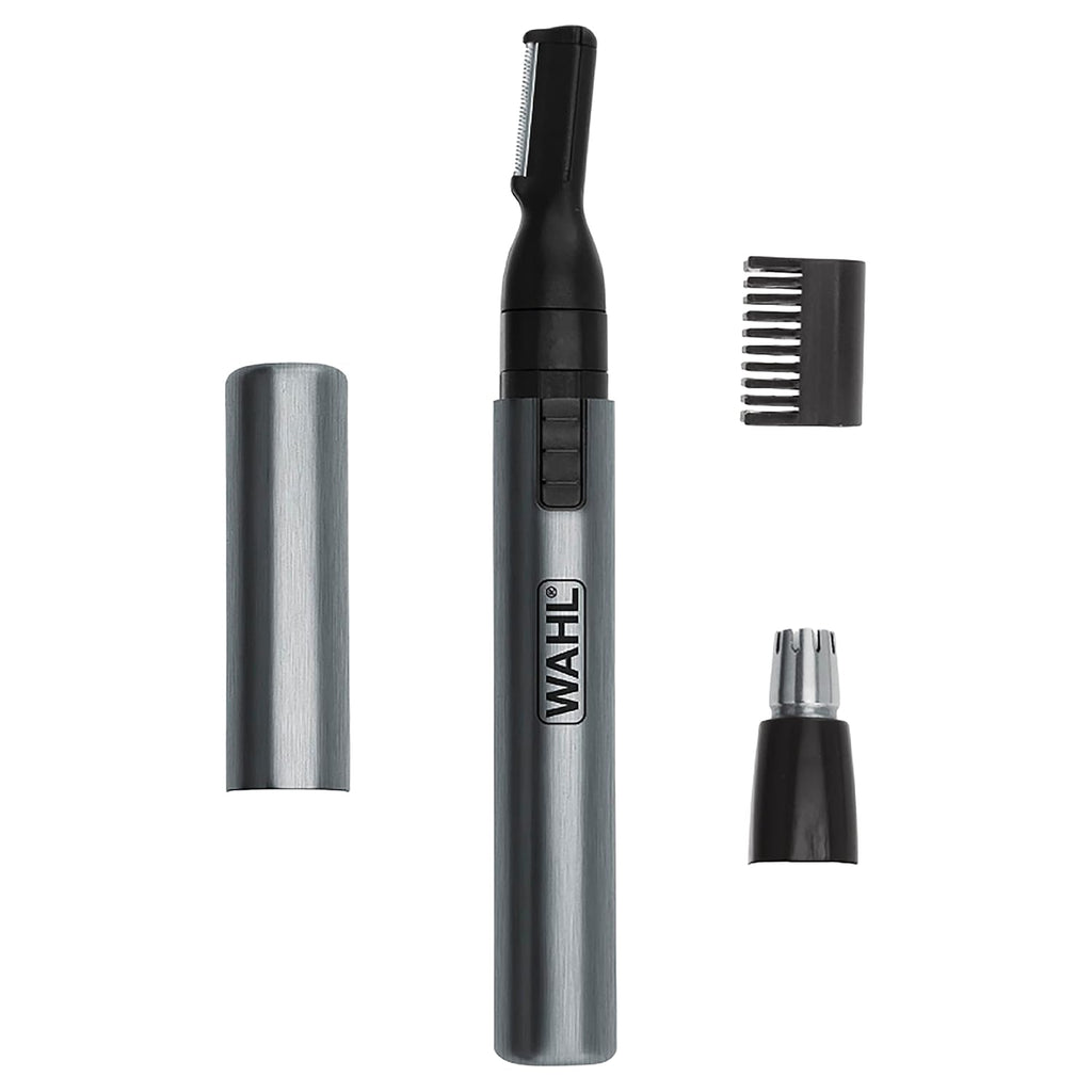 Wahl Micro Groomsman Trimmer - Hygienic Grooming with Rinseable Heads for Eyebrows, Nose & Ears - 05640-600