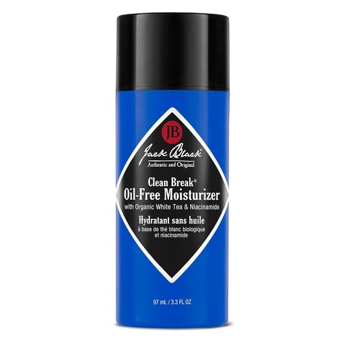 Jack Black Clean Break Oil-Free Moisturizer - Daily Face Lotion for Men, 3.3 Fl. Oz | Hydrating Skin Cream