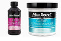 MIA SECRET Liquid Monomer & Clear Acrylic Powder Nail Art System - 4oz Each for Professional Results