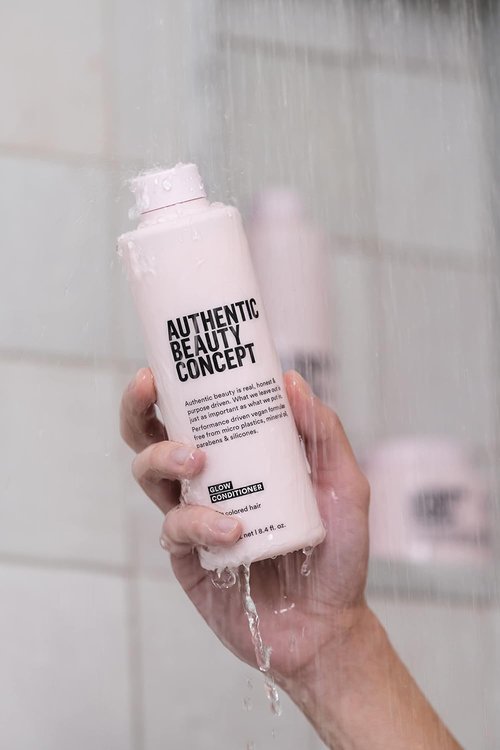 Authentic Beauty Concept Glow Conditioner - Hydrating Formula for Color-Treated Hair | Vegan & Silicone-Free