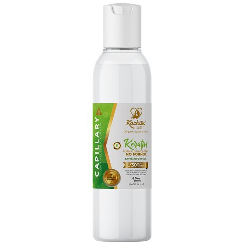Brazilian Keratin Treatment Formaldehyde Free Kachita Spell Hair Straighteners No Formol Made in USA (8floz)