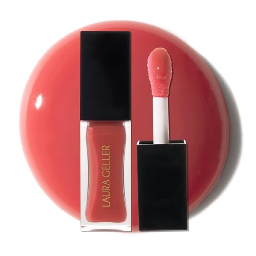 Laura Geller New York Lip Oil - Fine Shine Glossy Hydrating Squalane in Rose Garden - Pink