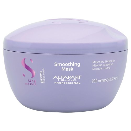 Alfaparf Milano Semi Di Lino Smooth Mask - Intensive Frizz Control & Hydration Treatment for Unruly Hair