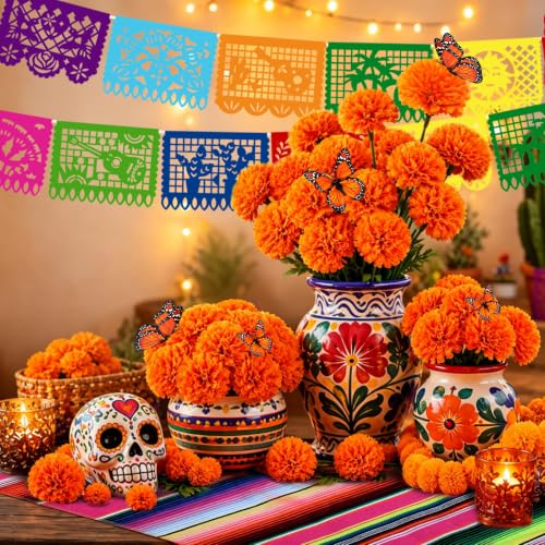 Dia De Los Muertos Decoration Set - Mexican Altar & Party Decor Kit