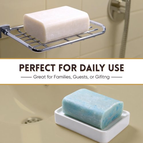 Amish Farms Bar Soap w/All Natural Bentonite Clay (6 Bars) Made in USA, Vegan Moisturizing for Sensitive Skin | Women & Mens Face & Body Bar Bath Soap for Shower | Clean Scent | 5 Ounce Each