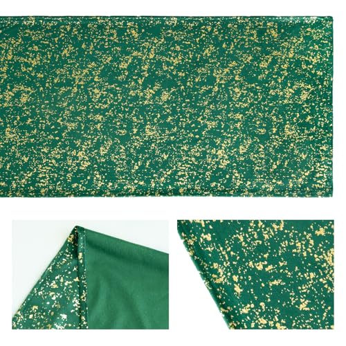 Dark Green Dutch Fleece Table Runner 13x108 Inch Holiday Kitchen Decor
