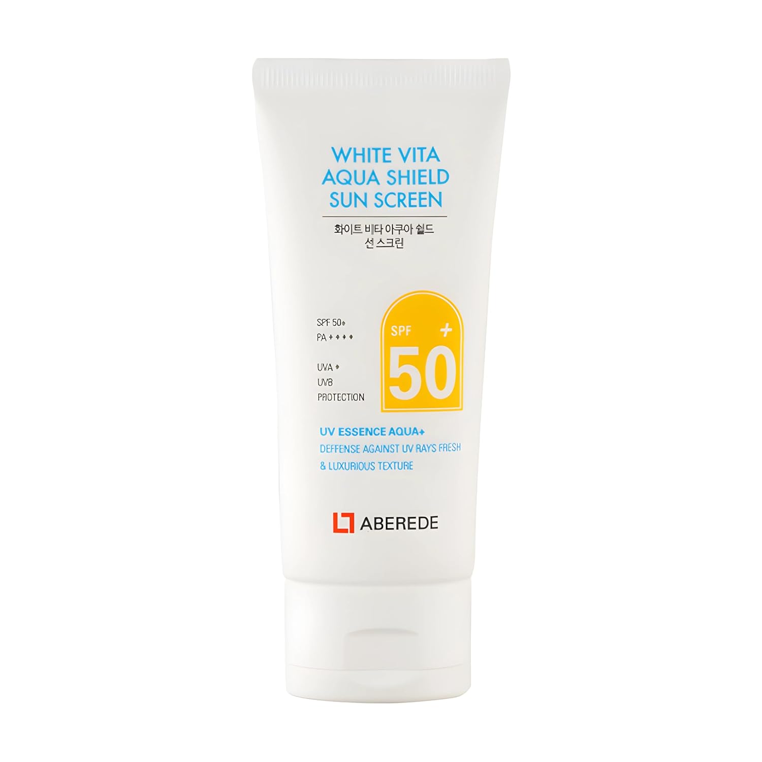 Vita Aqua Korean Sunscreen SPF 50+ | Lightweight Hydrating Sunblock with No White Cast - 1.69 fl oz/50ml