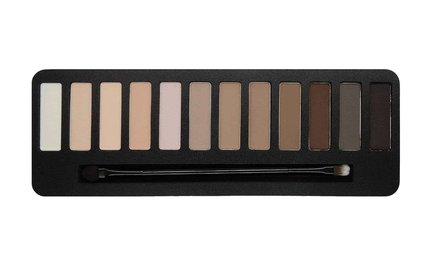 W7 Mighty Mattes Eyeshadow Palette - 12 Flawless Nude Shades for Long-Lasting Natural Looks