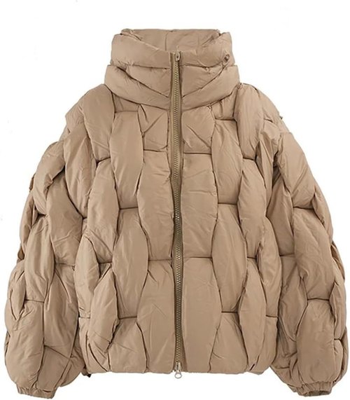 Skiennix Women's Thick Cotton Padded Coat - Warm Long Sleeve Parka for Fall & Winter