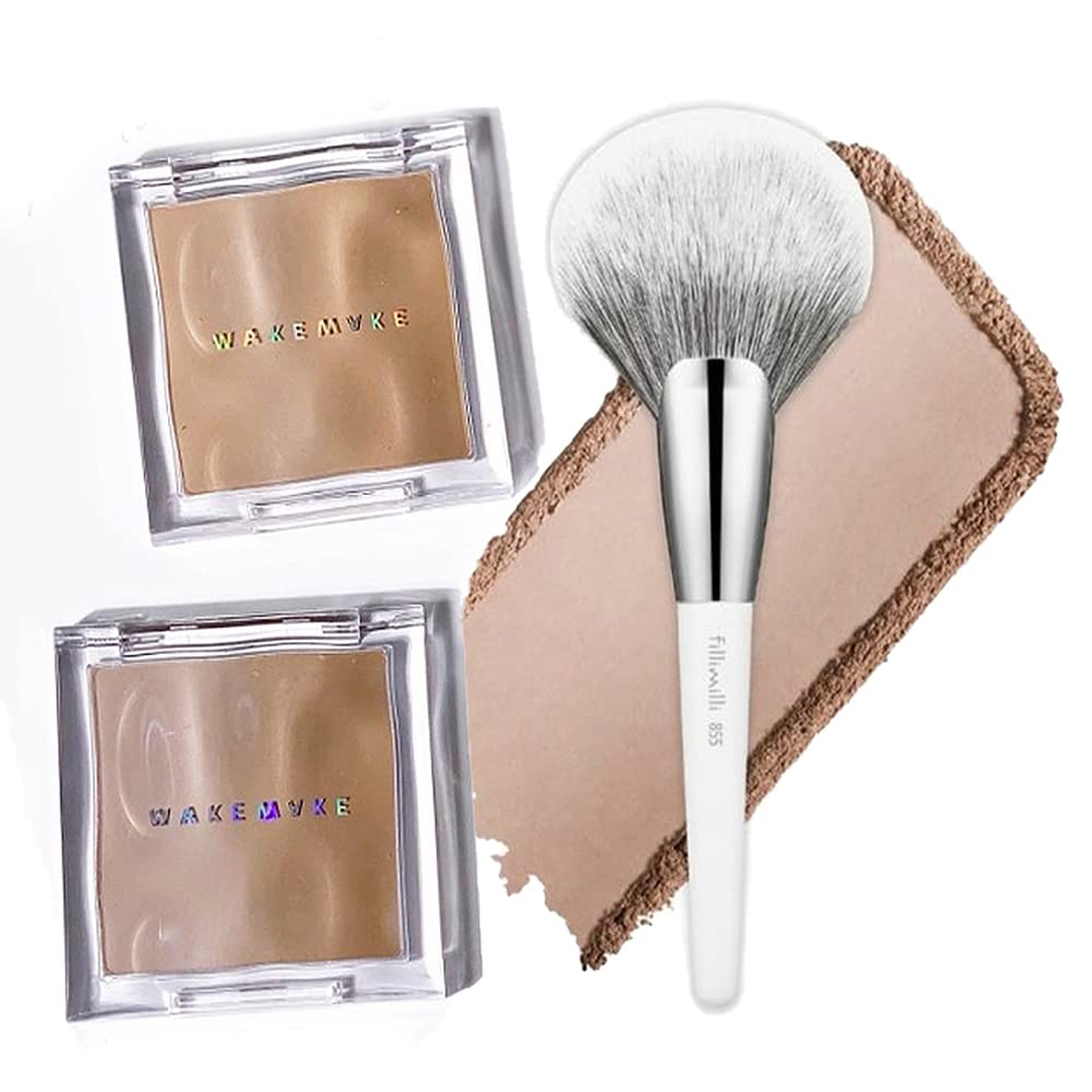 Wakemake Mix Blurring Volume Shading, Fillimilli Portable Fan Brust Set 10g / 0.35Oz (01 SOFT WARM)