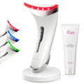 Red Light Therapy for Face and Neck, Renewal Face Lift Device with Vibration Tech, 3 in 1 Face Massager Tool with Thermals, True Beauty Glow Facial Sculptor for Wrinkles, Double Chin