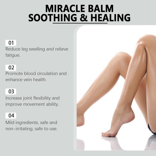 CXDFTL Miracle Balm, 2 Pack Organic Miracle Balm, Natural Ingredients, Cream for Legs, Arms, Back Relaxed and Comfortable, Gentle Formula for Regular Use