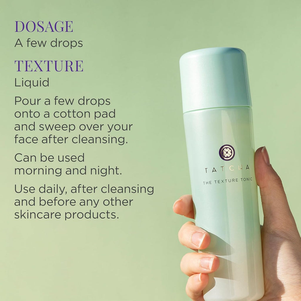 TATCHA The Water Cream & Texture Tonic Bundle - Hydrating Skincare Set | 1.7 oz & 5 oz